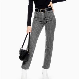 Top Shop Pinstripe Jeans